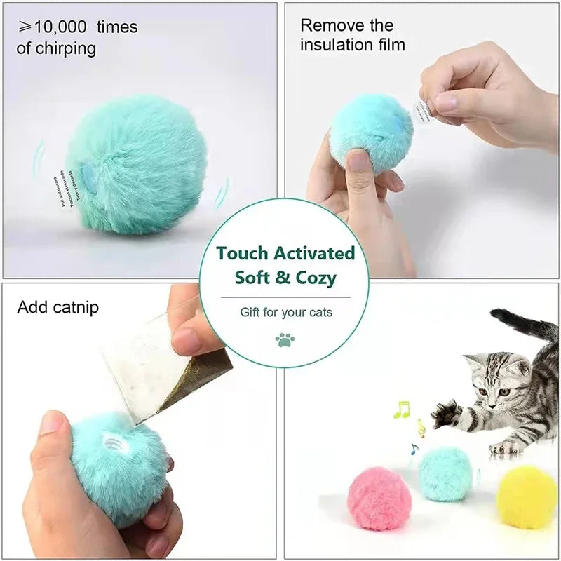 Smart Cat Toy Plush with Catnip